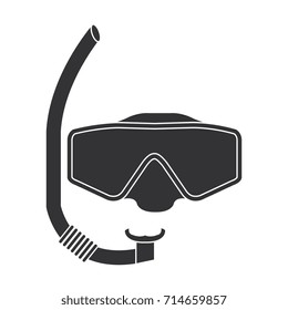 snorkel and googles isolated icon