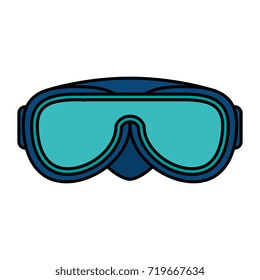 snorkel googles isolated icon