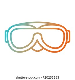 snorkel googles isolated icon