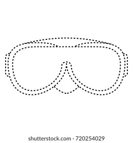 snorkel googles isolated icon