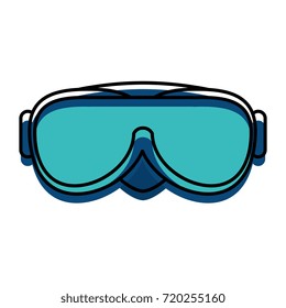 snorkel googles isolated icon