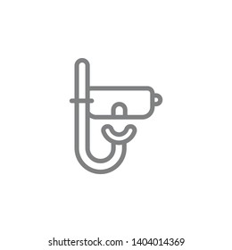 Snorkel icon. Element of beach holiday icon. Thin line icon for website design and development, app development. Premium icon