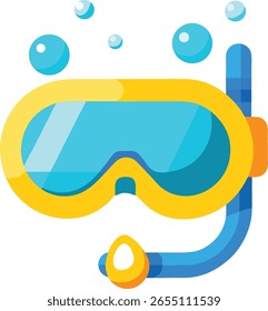 ícone de snorkel ícone de vetor plano	
