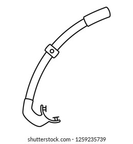 Snorkel icon. Outline snorkel vector icon for web design isolated on white background