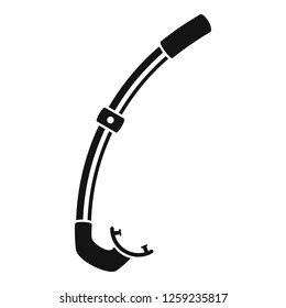Snorkel icon. Simple illustration of snorkel vector icon for web design isolated on white background