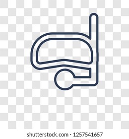Snorkel icon. Trendy Snorkel logo concept on transparent background from Summer collection