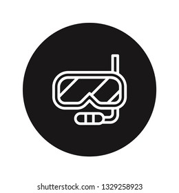 Snorkel icon vector