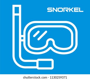 SNORKEL ICON VECTOR ILLUSTRATION 