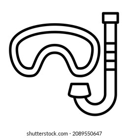 Snorkel icon vector image. Can also be used for web apps, mobile apps and print media.