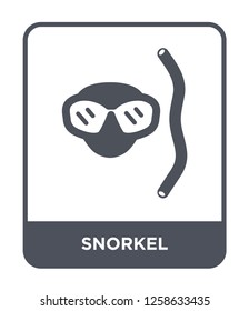 snorkel icon vector on white background, snorkel trendy filled icons from Nautical collection, snorkel simple element illustration