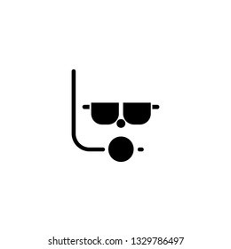 snorkel icon vector. snorkel sign on white background. snorkel icon for web and app