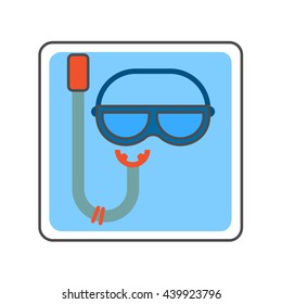 Snorkel Line Icon