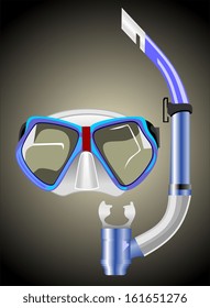 Snorkel and Mask for Diving 