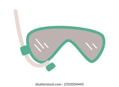 Snorkel Mask For Diving Vector Illustration