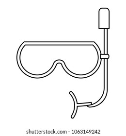 snorkel mask icon