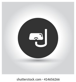 Snorkel and mask icon