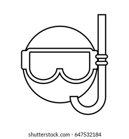 snorkel mask icon