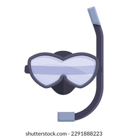 Snorkel mask icon cartoon vector. Scuba dive. Water sport