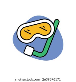 Snorkel Mask Icon vector stock illustration