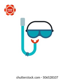 Snorkel and Mask for Scuba Diving Icon