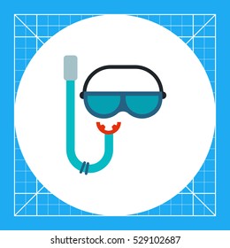 Snorkel and Mask for Scuba Diving Icon