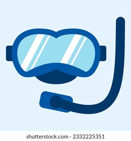Snorkel mask vector illustration. Design element with summer theme.