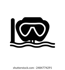 snorkel scuba diving mask icon