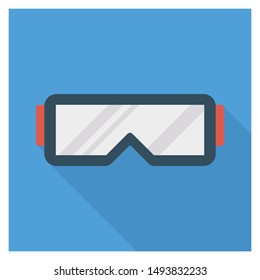 snorkel for scuba flat icon 