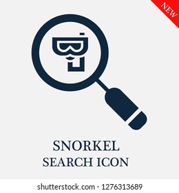 Snorkel search icon. Editable Snorkel search icon for web or mobile.