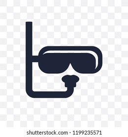 Snorkel transparent icon. Snorkel symbol design from Summer collection. Simple element vector illustration on transparent background.