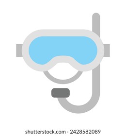 Snorkel Vector Flat Icon Design
