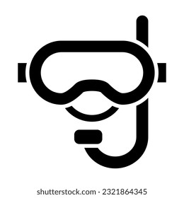 Snorkel Vector Glyph Icon For Personal And Commercial Use.
