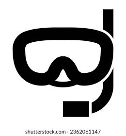 Snorkel Vector Glyph Icon For Personal And Commercial Use.
