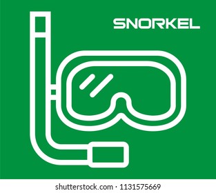 SNORKEL VECTOR ICON 