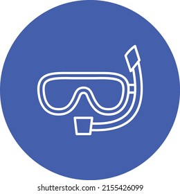 Snorkel vector icon. Can be used for printing, mobile and web applications.