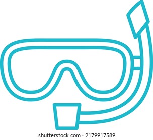 Snorkel vector icon. Can be used for printing, mobile and web applications.