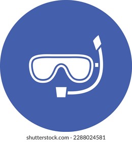Snorkel vector icon. Can be used for printing, mobile and web applications.