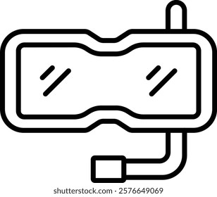 Snorkel vector icon. Can be used for printing, mobile and web applications.