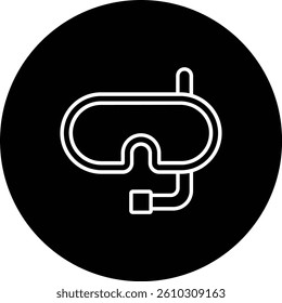 Snorkel vector icon. Can be used for printing, mobile and web applications.