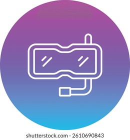 Snorkel vector icon. Can be used for printing, mobile and web applications.