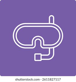 Snorkel vector icon. Can be used for printing, mobile and web applications.