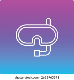 Snorkel vector icon. Can be used for printing, mobile and web applications.