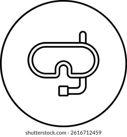 Snorkel vector icon. Can be used for printing, mobile and web applications.