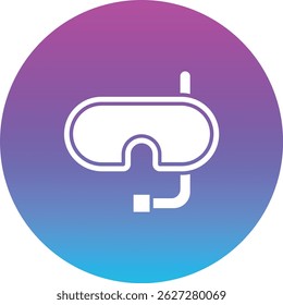 Snorkel vector icon. Can be used for printing, mobile and web applications.