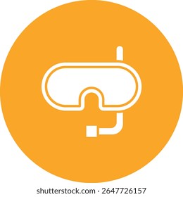 Snorkel vector icon. Can be used for printing, mobile and web applications.