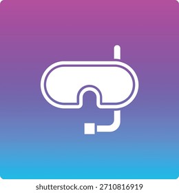 Icono de Vector de snorkel. Se puede utilizar para aplicaciones de impresión, móviles y de Web.
