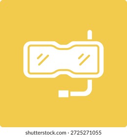 Ícone do vetor de snorkel. Pode ser usado para impressão, aplicativos móveis e da Web.