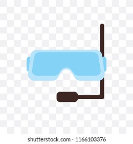 Snorkel vector icon isolated on transparent background, Snorkel logo concept