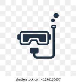 Snorkel vector icon isolated on transparent background, Snorkel transparency concept can be used web and mobile