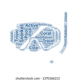 snorkel word cloud. tag cloud about snorkel